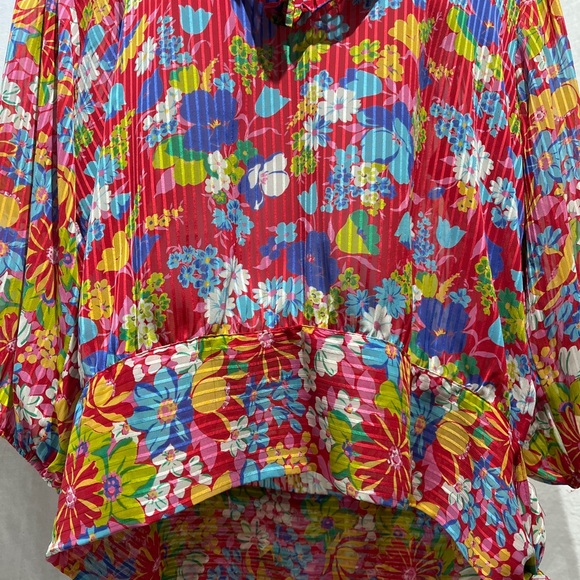 Beautiful Vintage 80s Diane Freis Top with Waist Stash - Picture 5 of 7